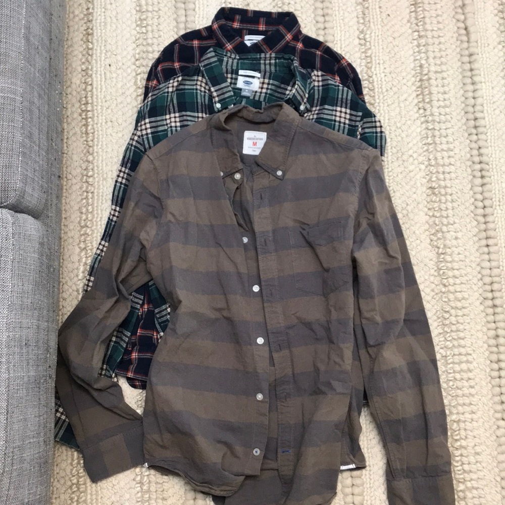 Lot of 3 men’s flannels